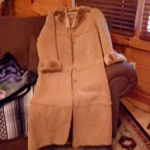 Brandon Thomas Leather Full Length Coat